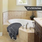 Utopia 4 Pack Cotton Bath Towels 27x54 Inches Grey Highly Absorbent