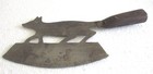 Antique Vintage Old Butcher s Cleaver Fox Figure Meat Choper Knife  