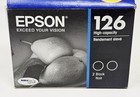 Genuine New Epson 126 Black Ink 2 Pack Cartridge Expired Cartridges 2018 Sealed