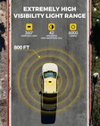 Xprite White amber Mix 42 Led Strobe Beacon Light Rooftop Car Emergency Warning