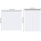 Uimoso Strip Curtain Pvc Door Curtain 38  X 84 -96  X 96  Cooler Freezer Plastic
