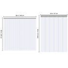 Vevor Strip Curtain Pvc Door Curtain 38  X 84 -96  X 96  Cooler Freezer Plastic