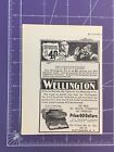 1900 Antique Print Ad The Williams Mfg Co Plattsburgh Ny Wellington Typewriter