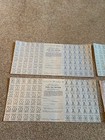 4 Full Us Vintage Wwii Fuel Oil Ration Sheets Of 72
