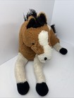 Dan Dee Collectors Choice Brown White Pinto Plush Horse Stuffed Animal 2010 Rare