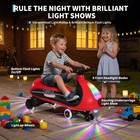 12v Kids Ride On Electric Wiggle Car For Kids 3-8 W  Led Lights Bluetooth Music
