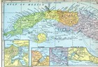 1899 Miller Map West Indies Caribbean Cuba Havana Puerto Rico Jamaica Steamboats
