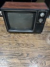 Zenith Crt Tv Woodgrain Color  13  Diagonal Analog Retro Gaming 1980s Theme Vtg