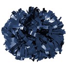 Metallic Cheerleader Cheerleading Pom Poms 6 Inch 1 Pair 2 Pieces Navy Blue