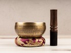 Tibetan Singing Bowl  Ohm Design  Sound Bowl For Chakra Healing  Meditation