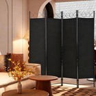 Fdw 4 Panel Room Divider And Folding Portable Partition Screen  6ft Wall Divider