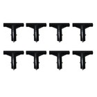 Trampoline Pole Covers T-tube Connector Trampoline Black Plastic T-connector