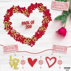 Red And Gold Valentines Heart Confetti For Tables - Pack Of 200   Love Confetti 