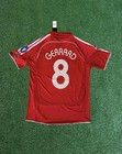 Liverpool Home Gerrard 2006 07 Ucl Final Retro Jersey Size Medium