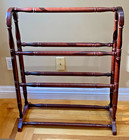 Bombay Company Vintage Quilt Towel Rack Queen Anne Style Display Stand