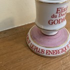 Vintage Elixir Godart Match Striker Holder French Porcelain Advertising Antique