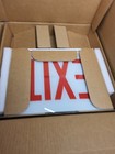Emergency Light Exist Sign 2 Head White Integrated Led Safety Lighting 3 6 Watt