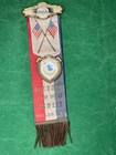 Very Rare   1910 s    Sons   Of G a r  Memorial  Double Ribbon -   Naples N y 