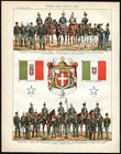 4 Antique Prints-italy-map-rome-applied Art-architecture-army-larousse-1897