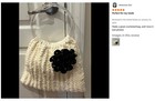 Pair Of Vintage 8  Round Plastic Handbag Purse Handles Craft Macrame Crochet