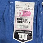 Vtg 70s Sears Jeans Rough Housers Childrens Girls Pants Blue Nos 5 Perma-prest