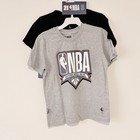 Nba Youth T-shirt 2-pack Size 8 Gray Black Official Licensed Tee Set Nwt