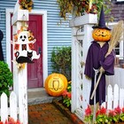 Halloween Decoration Wooden Ghost Door Wreath For Front Sign Large  Boo 