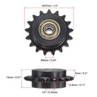 2pack  25 Roller Chain Idler Sprocket 6mm Bore 1 4  Pitch 17 Tooth Sprocket