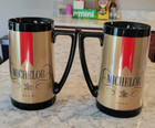 Vintage Michelob Beer Thermo Serv Plastic Mug 16 Oz Stein Lot Of 2 New