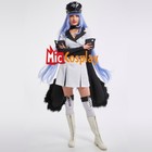 Women s Esdeath Cosplay Costume Uniform Dress With Belt Hat Stockings
