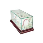 new Triple 3 Baseball Glass Display Case Ncaa W  3 Molding Colors Uv