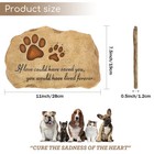 Pet Memorial Stone Pet Memory Stepping Stone Cat Dog Headstone Garden Memoria