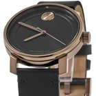 New Movado Bold Access Black Dial Leather Strap Men s Watch 3600945