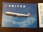 United Airlines Boeing 767-300 Trading Cards - Set Of 20