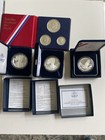 U s  Mint Silver Proof   Commemorative Lot - 1976 Bicentennial  2005  2006  2008