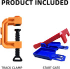 Hot Wheels Compatible 2-lane Starter Gate With Clamp     Track Starter Combo