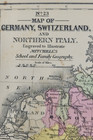 1852 Mitchell Map Germany Switzerland   N  Italy Original Antique Hand Colored