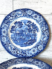 Vintage Staffordshire Liberty Blue 6 Inch Saucer Monticello-excellent Condition