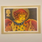 Royal Mail Christmas 1998 Phq Stamp Cards Set Angels Art Collectable Postcards