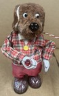 Vintage Mr  Macpooch Smoking Dog Toy In Box