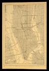 1921 Vintage New York City Map Antique Manhattan Street Map Wall Art Decor