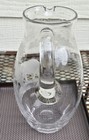 Moser Rowland Ward Queen s Lace Etched Crystal Pitcher Elephant Kenya Safari