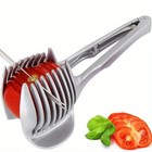 Stainless Steel Handheld Orange Lemon Tomato Slicer Kitchen Cutter Tools Gadgets