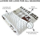 Customized Cowboy Baby Blankets With Double Layer Dotted Backing For Boys