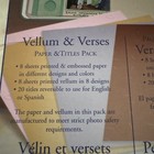 Creative Memories Vellum   Verses Paper   Titles Pack Nos
