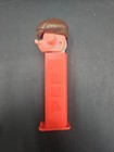 Vintage No Feet Boy Brown Hair Red Stem  Pez Dispenser Made In Austria