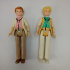 Lot Of Vintage Playskool Dollhouse Figures Dolls Fireman Doctors