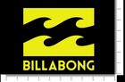 Billabong Wave Word Surf Skate Wake Die Cut Team Sticker Decal 6 5  X 5 8 