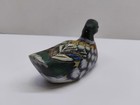 Vtg Hand Carved And Hand Painted Miniature Wooden Duck Decoy 4 
