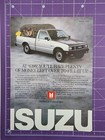 1987 Isuzu P up Truck Buckle Up For Life - Magazine Print Ad